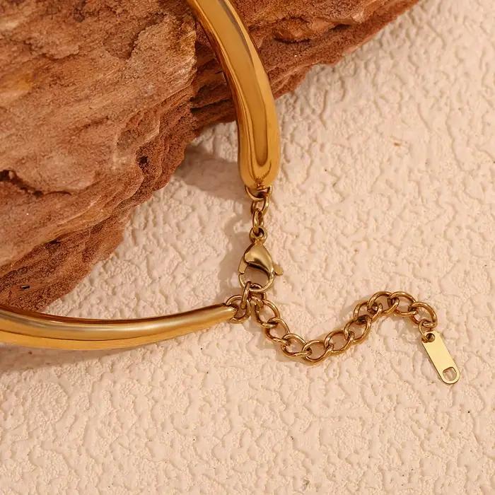 MamitaSlay Cool Hip-hop quatre noeuds de bambou collier Punk en acier inoxydable bijoux imperméable colliers femme tendance 2024 décoration