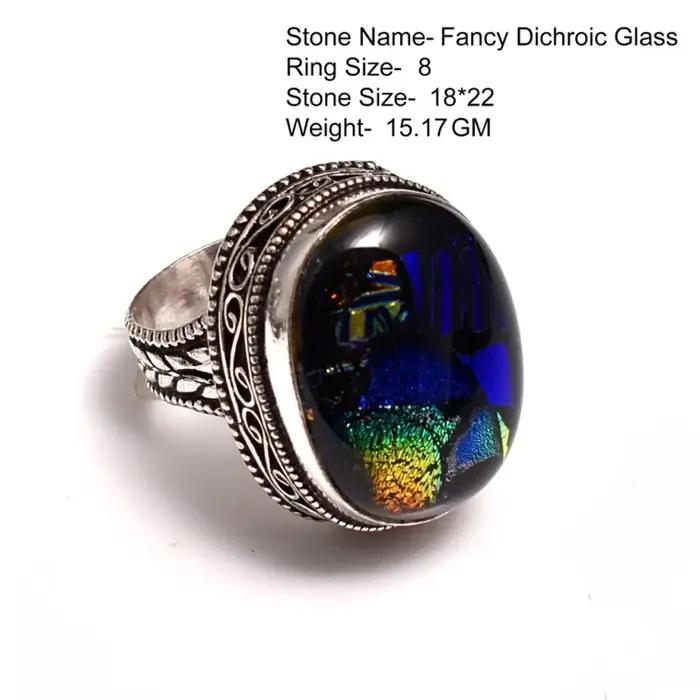 Bague en agate jaspe véritable