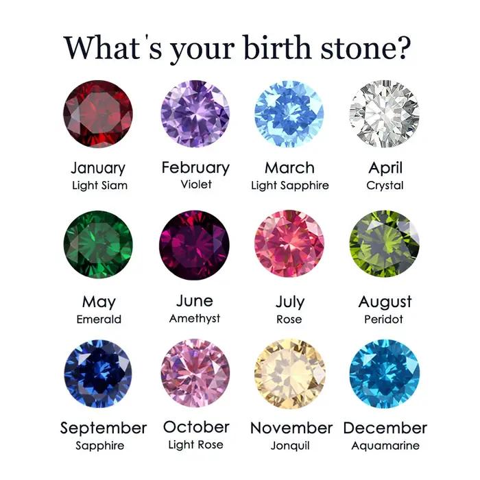 EManco – bagues personnalisées en Zircon coloré empilables