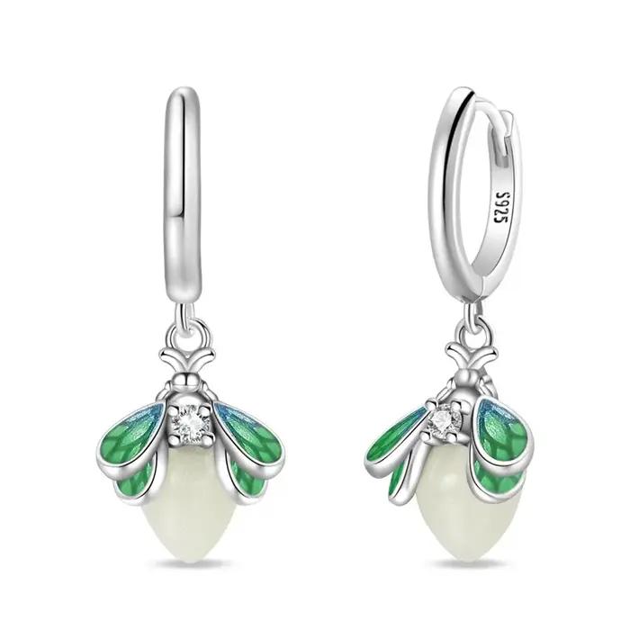 Boucles d'oreilles chat scintillant coloré en argent 2023 véritable