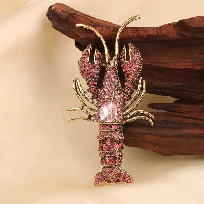 Belle broche de luxe baroque au Design de homard pour hommes et femmes