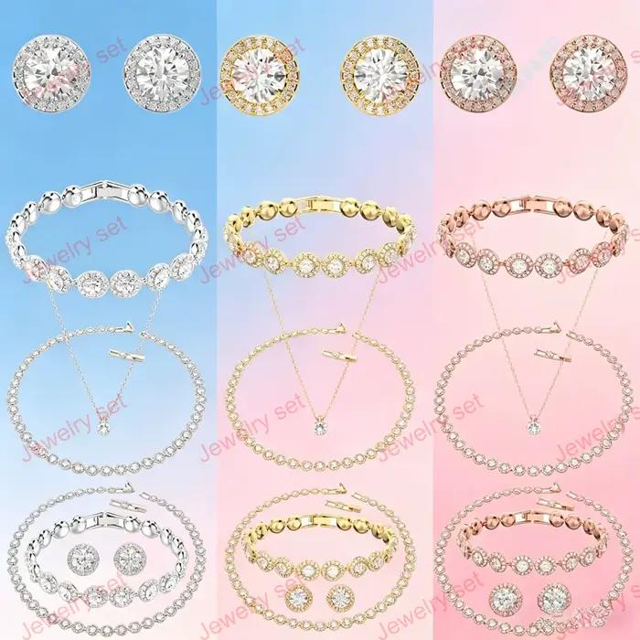 Ensemble de bijoux classique avec pierres précieuses en plusieurs couleurs pour femmes élégantes occasions spéciales