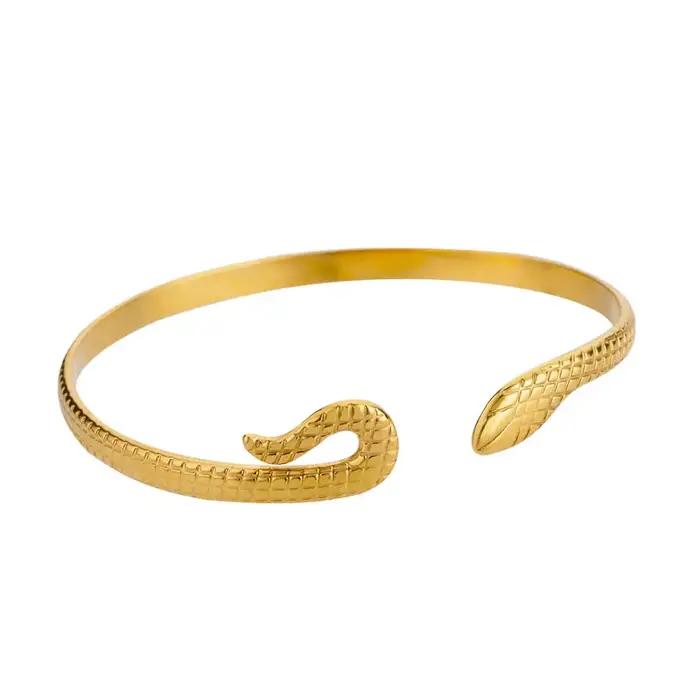 Bracelet serpent en acier inoxydable pour femmes