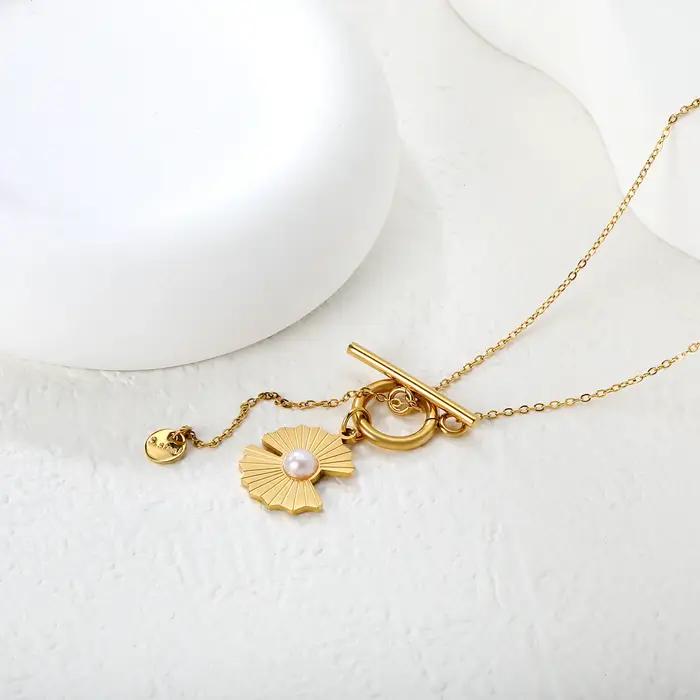 Pendentif de luxe en perles d'imitation pour femmes