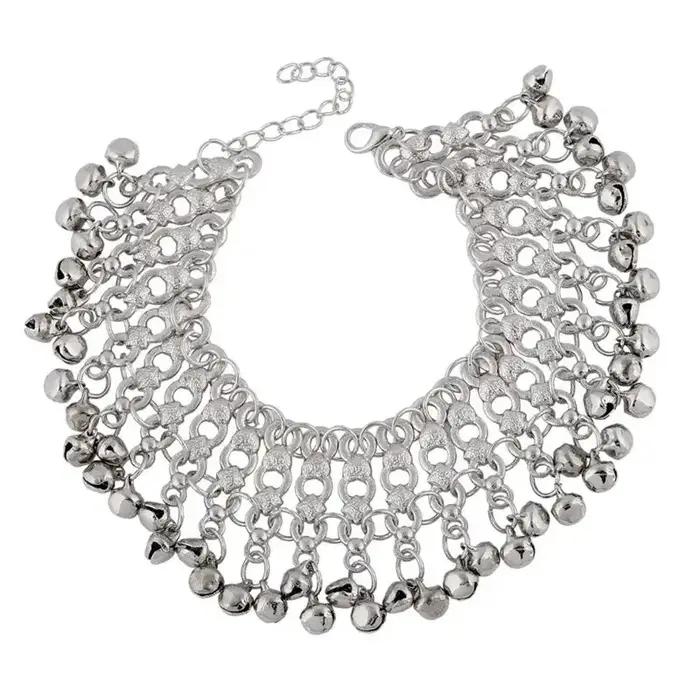 Nouveau Vintage multicouche cloches cheville Bracelet pied bijoux Boho été plage pieds nus sandales breloques cheville femmes accessoires