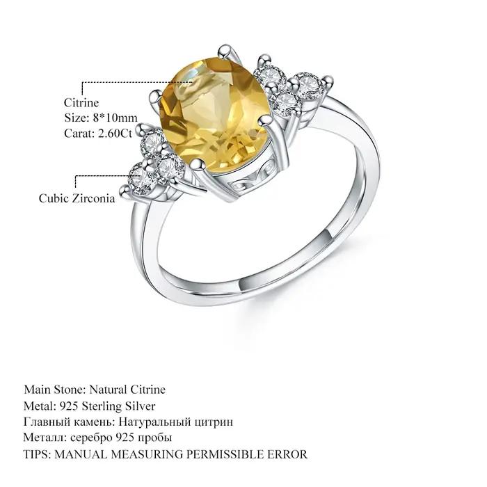 Bague classique ovale de BALLET en Citrine naturelle pour femme