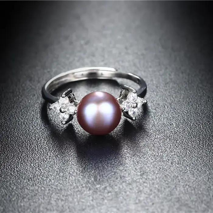 Dainashi – bague en argent Sterling 925 avec perles de culture d'eau douce