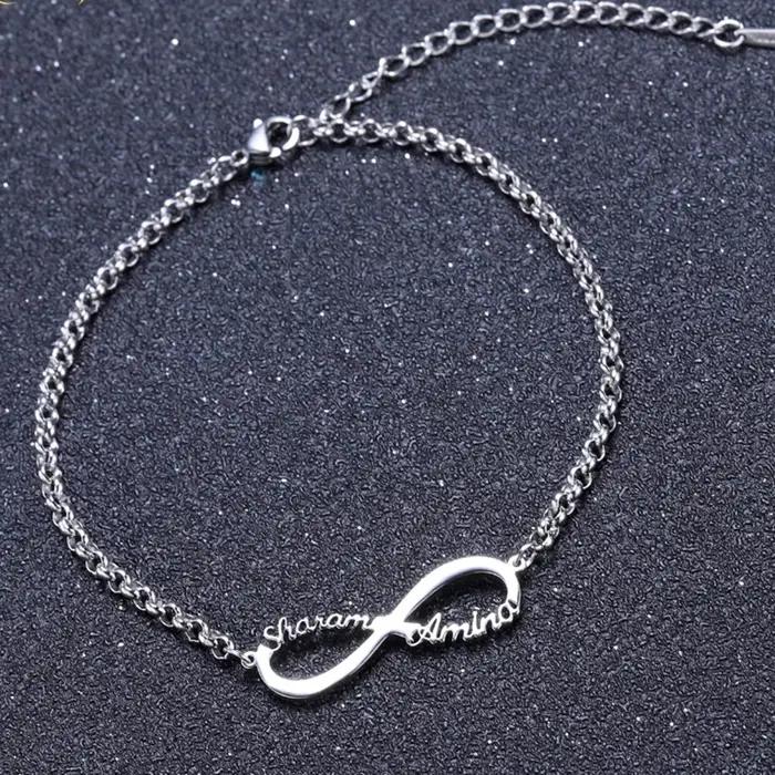 Bracelet Extron personnalisé avec nom pour femme