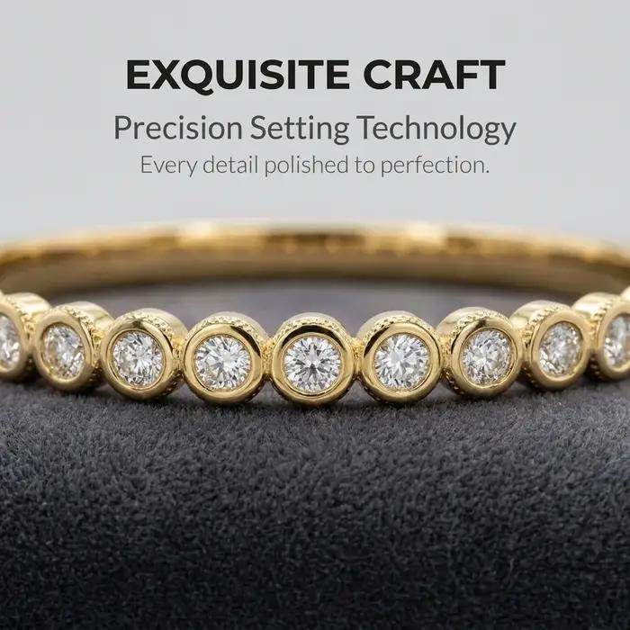 Bracelet élégant en cristal à motif grain de riz