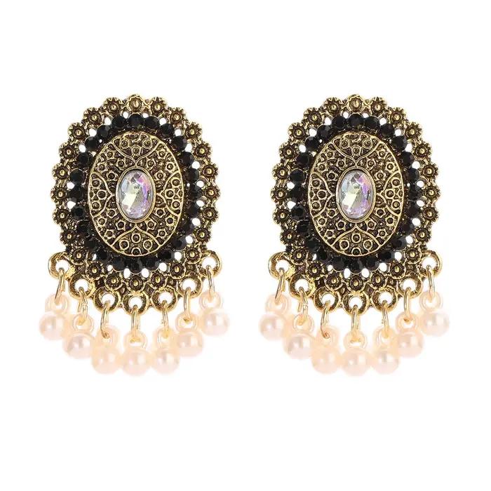 Kolczyki-Boucles d'oreilles rondes en biscuits pour femmes