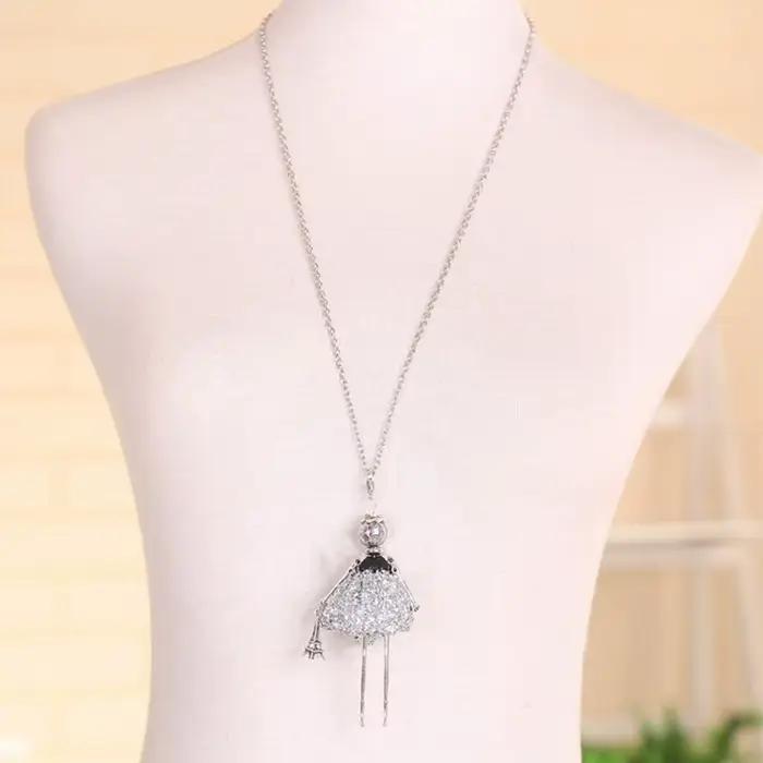 Collier de poupée féerique, chaîne de chandail, pendentif mignon, figure de dessin animé, bijoux fantaisie pour femmes et filles occasions spéciales