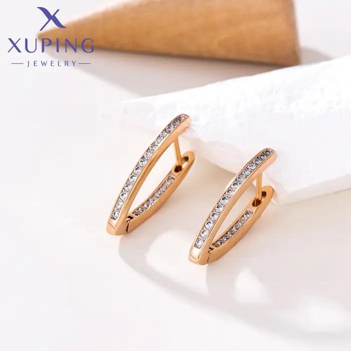 Xuping bijoux mode populaire classique Huggies boucle d'oreille avec couleur or pour femmes fille fête des mères A 00718531