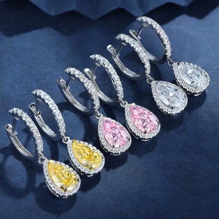 Boucles d'oreilles pendantes en argent sterling 925 classiques PuBang Fine Jewelry