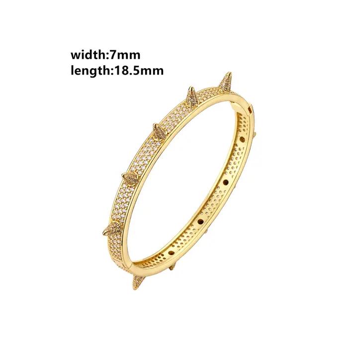 Bracelets en laiton plaqué or 18 carats pour femme