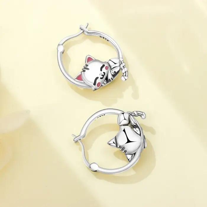 MISEFF – boucles d'oreilles en argent Sterling S925