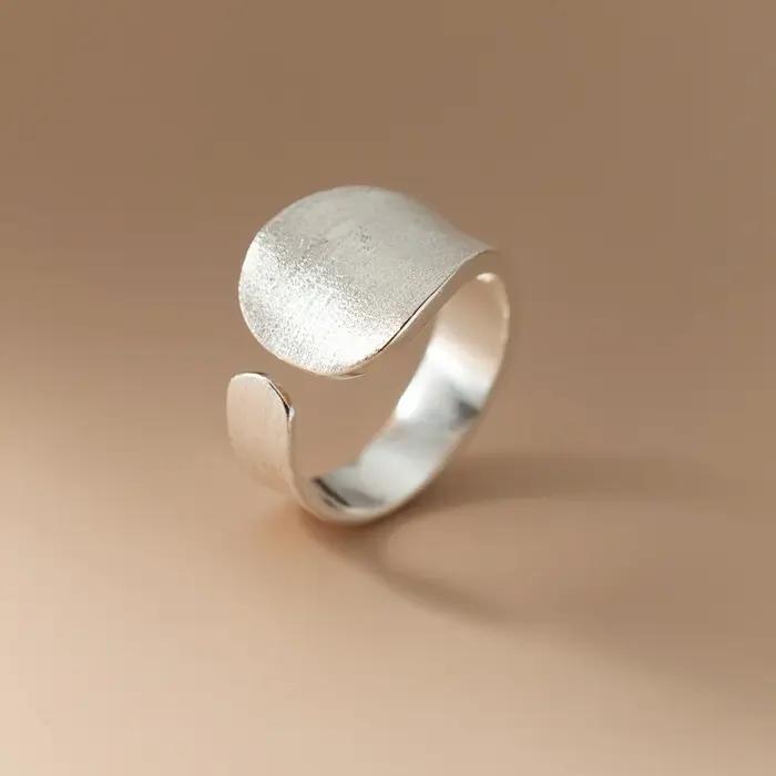 Bague de cocktail en cuivre anenjery pour femmes style moderne design géométrique ajustable pour soirée anniversaire mariage banquets cadeau spécial