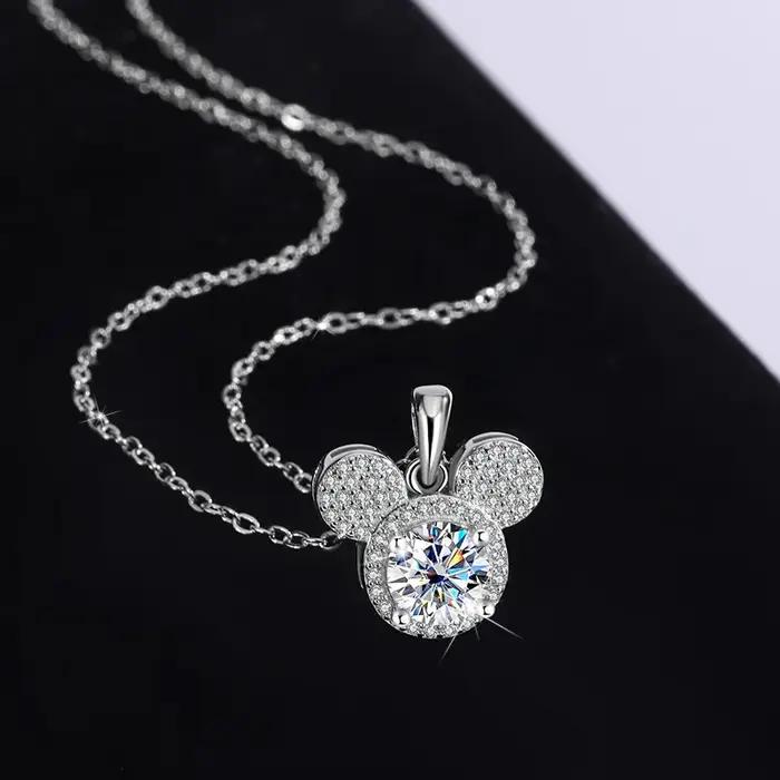 PomerceJelly-Pendentif en argent regardé S925 pour femme