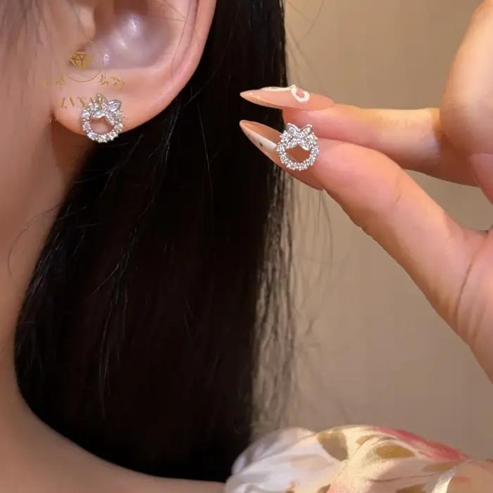 Boucles d'oreilles rondes Mori pour femmes