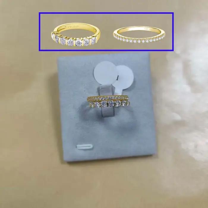 Bagues de fiançailles et de mariage solitaires en or 14 carats