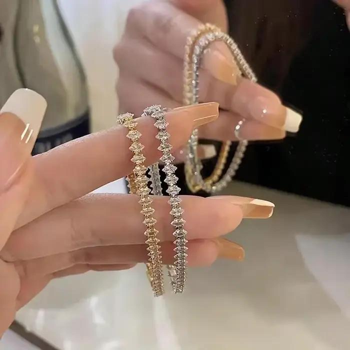 Bracelets de luxe en cristal romain pour femmes