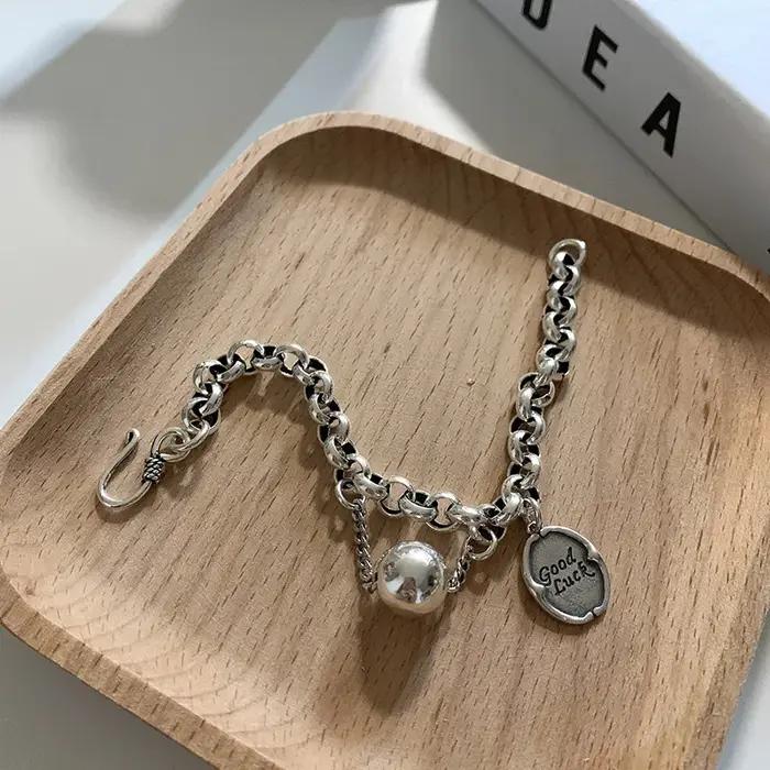 Bracelets Vintage à Chaîne Épaisse pour Femmes