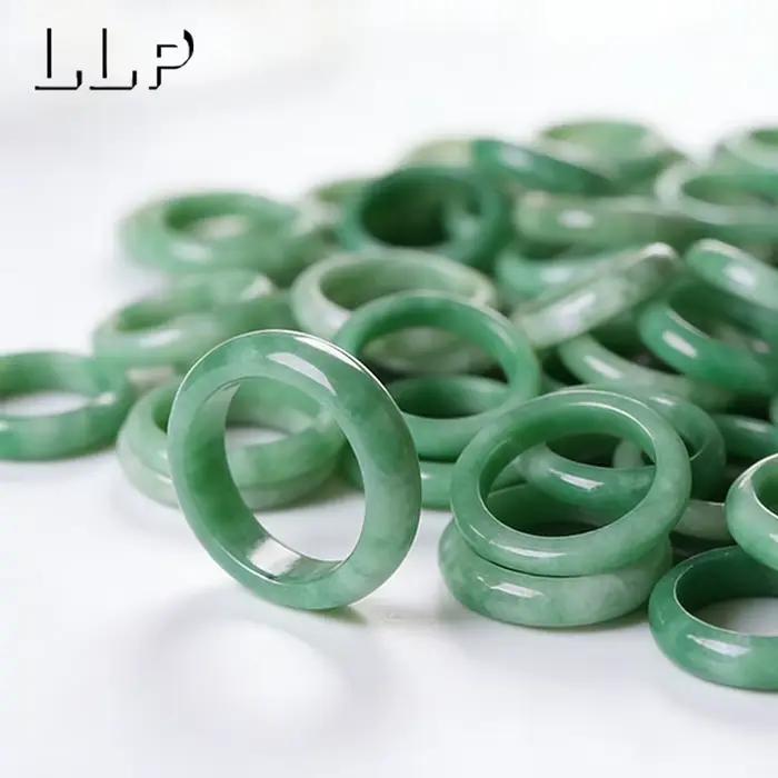 Bague émeraude verte en Jade naturel de qualité