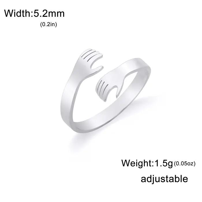 Bague de Doigt Hug pour Homme Femme Famille Fête des Pères