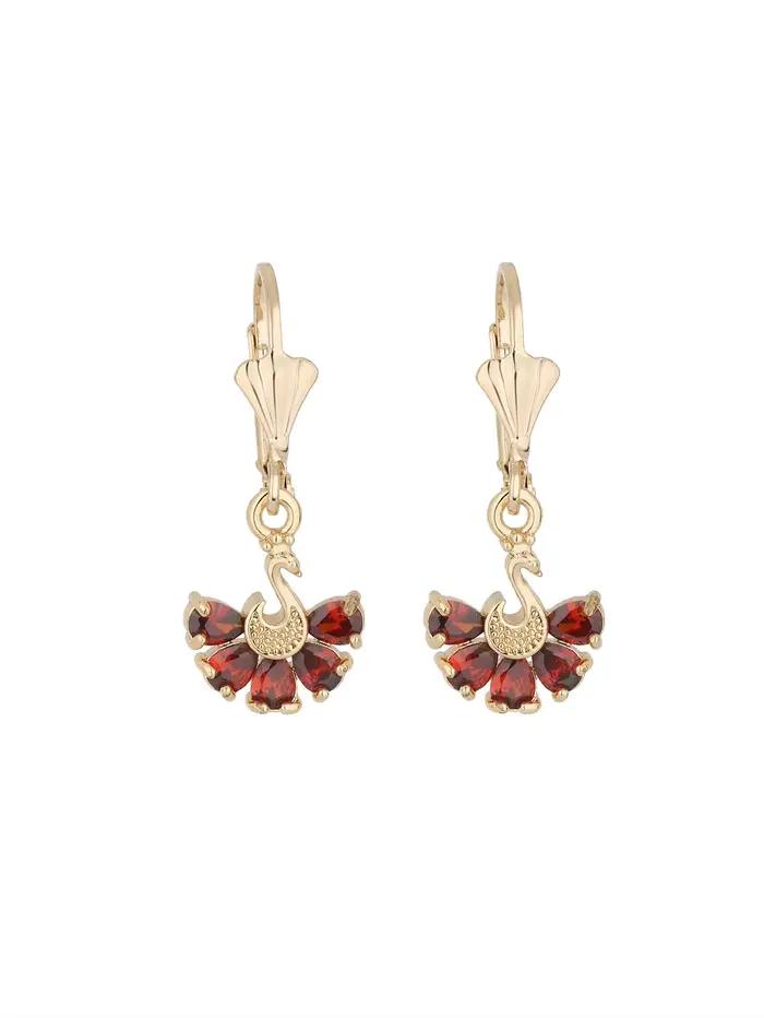 Boucles d'oreilles pendantes romantiques en forme d'éventail