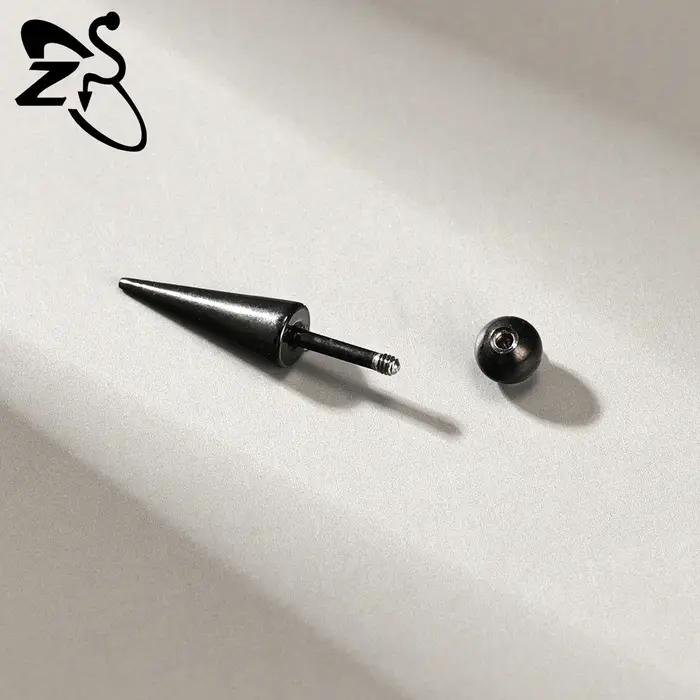 Boucle d'Oreille Punk en Acier Inoxydable pour Homme et Femme