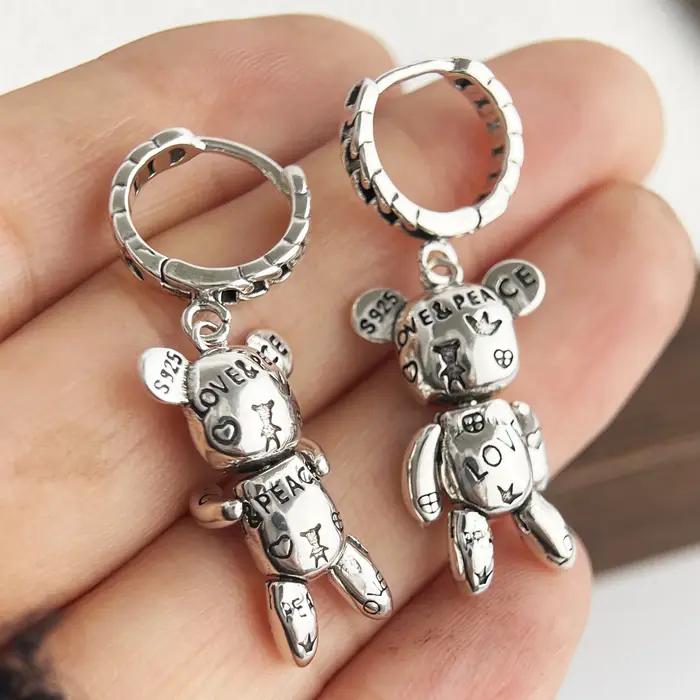 Boucles d'oreilles Vintage en argent Sterling 925 pour femmes