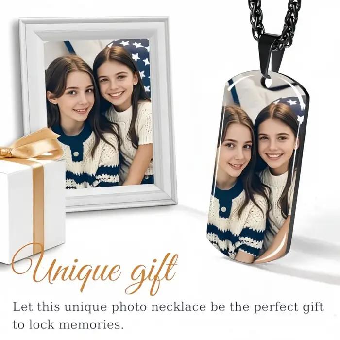 Amaxer – collier avec Photo personnalisée