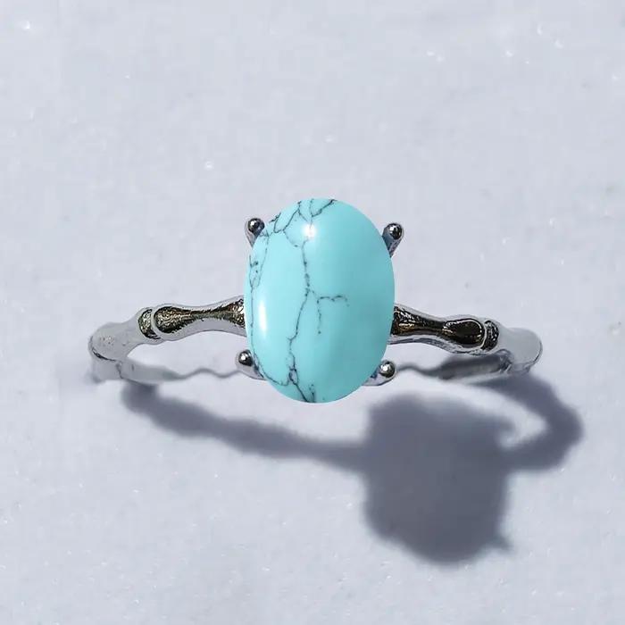 Bague en améthyste naturelle réglable pour femmes occasions spéciales cadeau anniversaire festive elegant