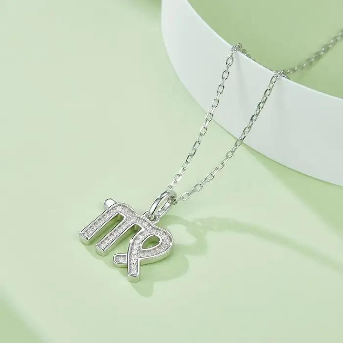 Collier en argent 925 Pretty Beauty avec 12 signes du zodiaque
