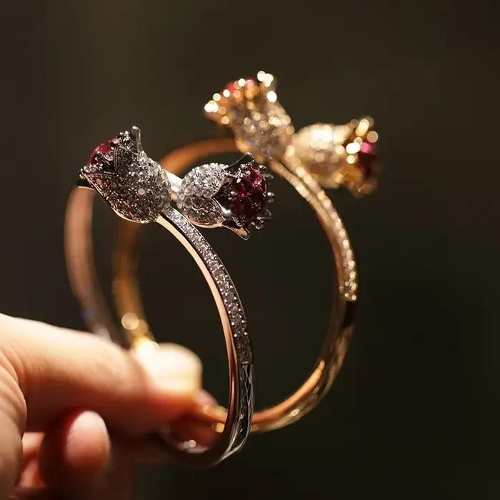 Bracelets de luxe en Zircon pour femmes