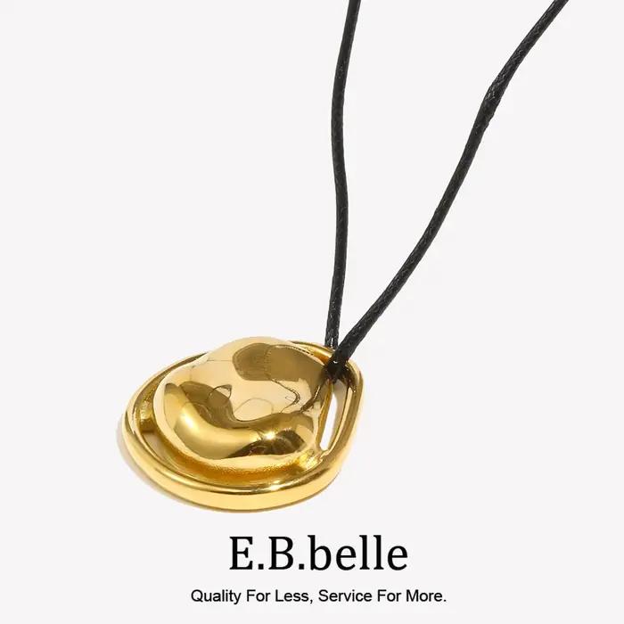 Collier avec pendentif en pierre de météorite plaquée or 18 carats pour femmes occasions spéciales engagement