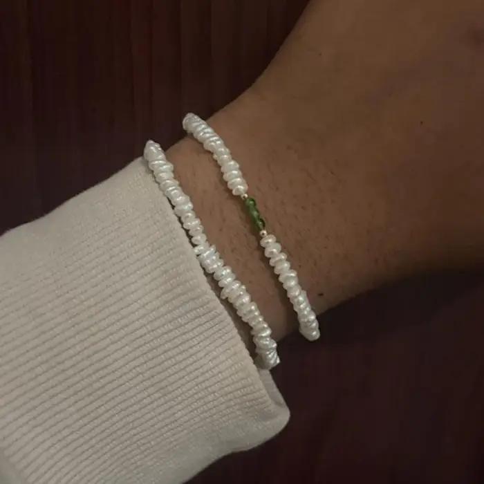 Bracelet de perles en or 14 carats pour femmes