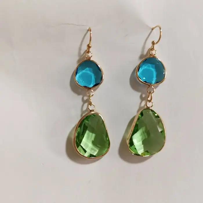Niche rétro géométrique irrégulière boucles d'oreilles pendantes pour femmes Vintage personnalisé bo