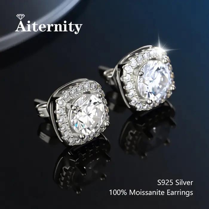 Boucles d'oreilles personnalisées en argent Sterling S925