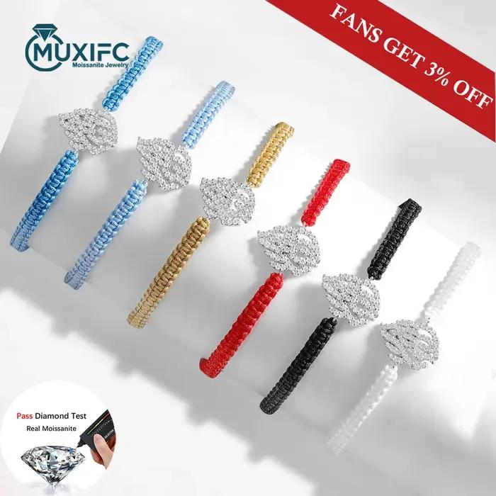 MUXIFC – bracelets en moissanite pour femmes et hommes