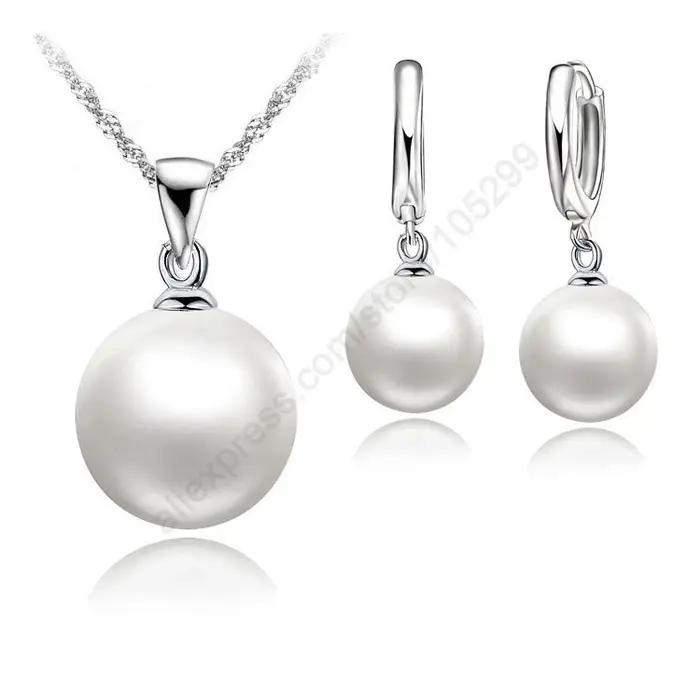 Ensemble de bijoux de mariée en argent Sterling 925