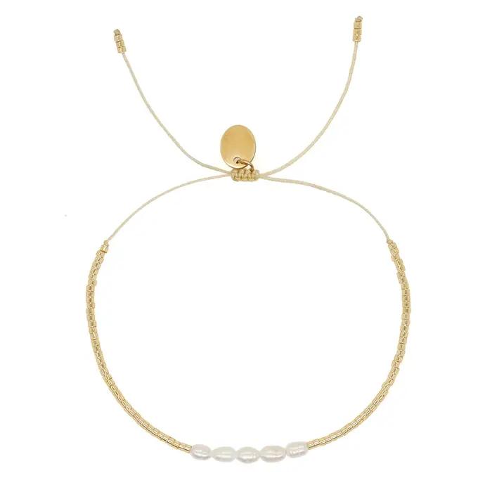 Miyuki – petits Bracelets de perles plaqués or