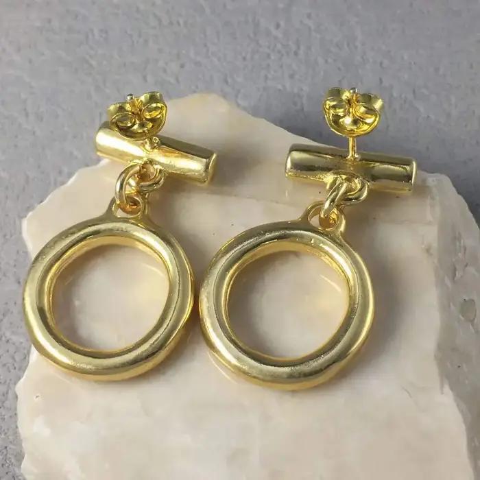 Boucles d'oreilles en or et argent pour femmes