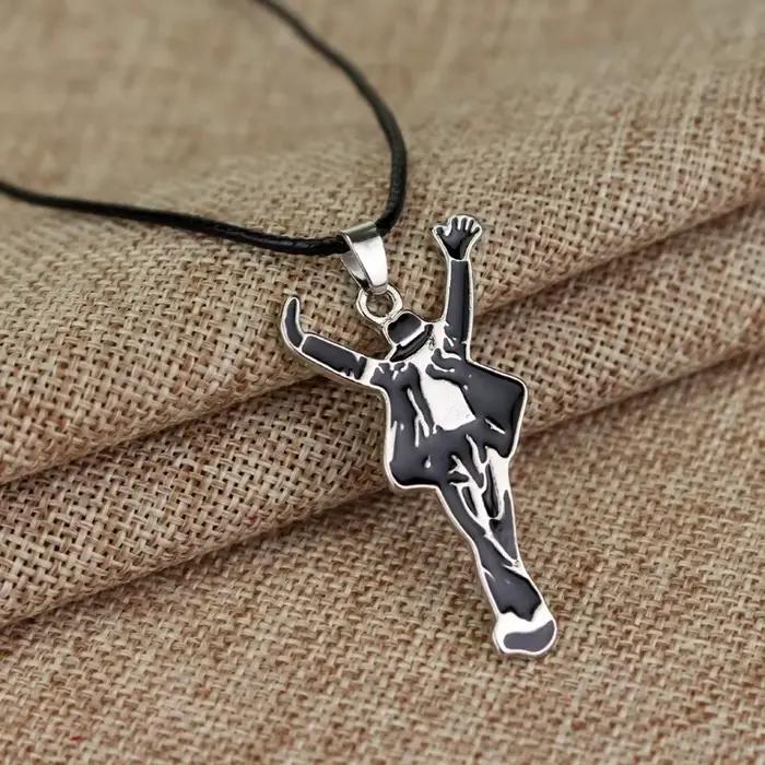 Artiste chanteur Michael Jackson mauvais collier Rock Roll éternel classique MJ pendentif charme cha