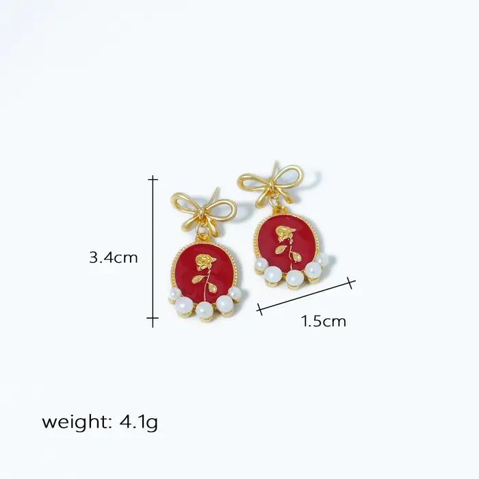 Boucles d'oreilles en plaqué or 18 carats pour femmes