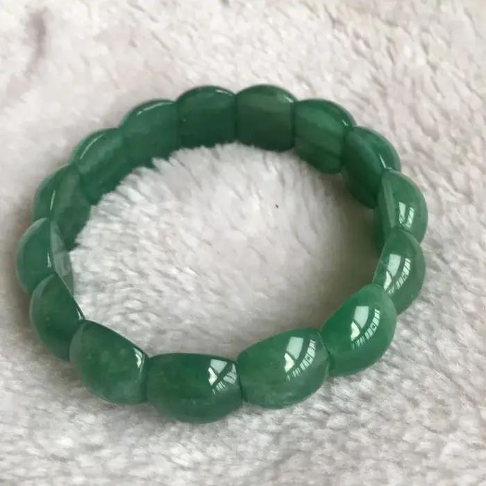 Bracelet vert naturel, main classique pour hommes et femmes