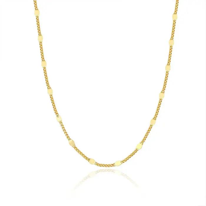 Collier scintillant en argent pur S925 pour femmes