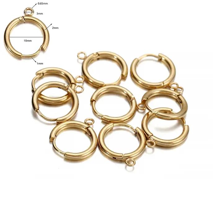 Boucles d'Oreilles Huggie en Acier Inoxydable