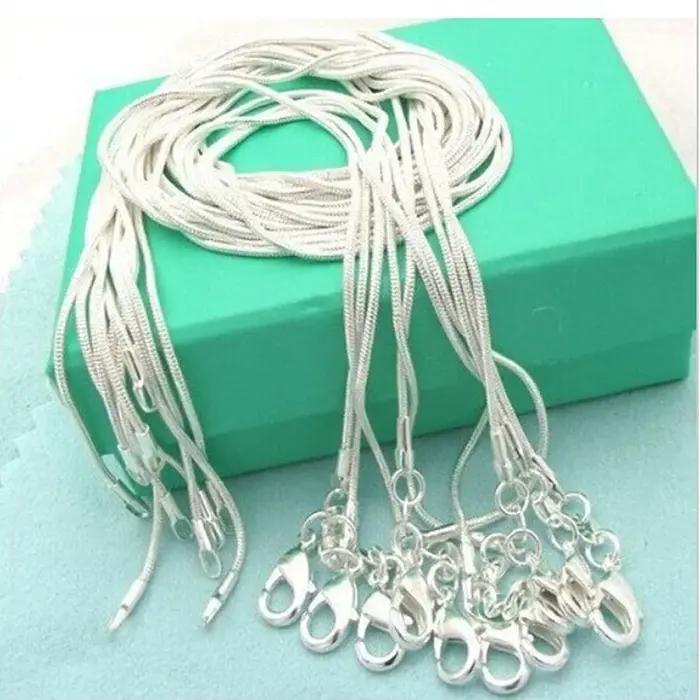 Nouveau collier fin en argent sterling 925 pour femmes
