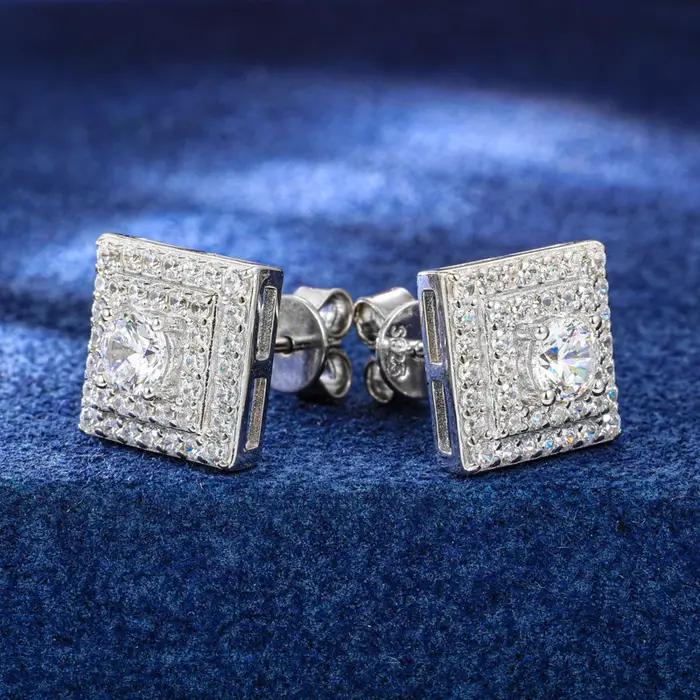 Boucles d'oreilles clous classiques Hip Hop pour hommes et femmes