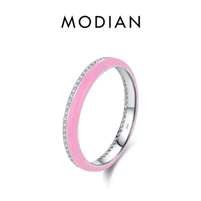 Bague en argent sterling 925 sertie de zirconium blanc et émail bleu pour femmes, bagues de fête empilables, bijoux finement travaillés, alliance de mariage pour occasions spéciales